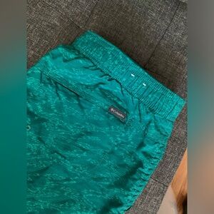 Teal Columbia Hiking Shorts